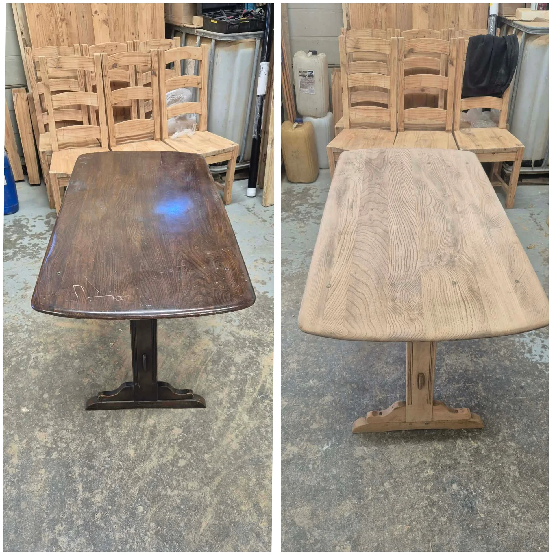 Furniture stripped by Global Door Stripping